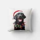 Search for black lab christmas pillows Animal