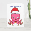 Search for octopus christmas cards Under the sea