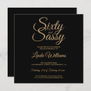 Search for glamorous 60th birthday invitations black