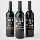 Search for halloween wine labels Trick or treat