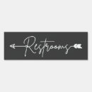 Search for restroom wedding signs Restrooms this way