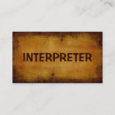 Search for interpreter business cards Interpreting