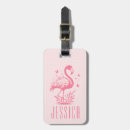 Search for pink flamingo luggage tags Animals