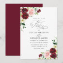 Search for burgundy blush floral wedding invitations Calligraphy