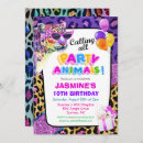 Search for leopard invitations party animals