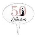 Search for 50 and fabulous cake toppers Elegant