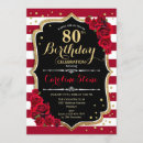 Search for red rose black and white invitations Stripes