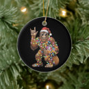 Search for bigfoot ornaments Santa