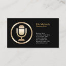 Search for microphone business cards Entertainment