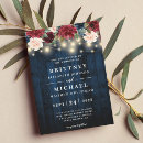 Search for navy blue red wedding invitations Boho