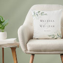 Search for rustic pillows newlyweds