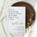 Search for engagement couple bridal shower invitations Casual