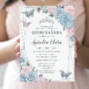 Search for pink and blue quinceanera invitations Mexican spanish latina