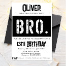 Search for 13th boys birthday invitations For him