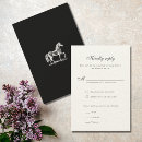 Search for no meal choices wedding rsvp cards Monochrome