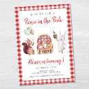 Search for picnic in the park invitations Watercolor