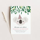 Search for koala birthday invitations Australian animals