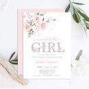 Search for floral baby shower invitations Blush pink