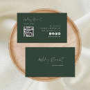 Search for dark green business cards Qr code