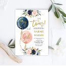 Search for pink and navy baby shower invitations mother to be