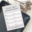 Search for generic appointment cards Plain white generic