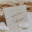 Search for matron of honor cards Gold foil
