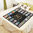 Search for 80th birthday blankets 80 years old