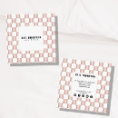 Search for checkerboard business cards Chequered