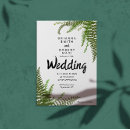 Search for fern wedding invitations Watercolor