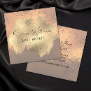 Search for faux rose gold business cards salon