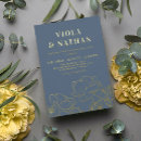 Search for slate blue wedding invitations Greenery