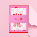 Search for modern retro invitation belly bands vintage