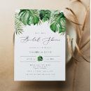 Search for green island invitations Palm leaves