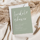 Search for simple bridal shower invitations Sage green
