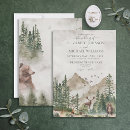 Search for bear wedding invitations woodland