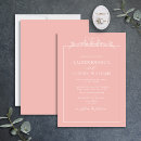 Search for pink border wedding invitations Calligraphy