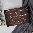 Search for string lights rehearsal dinner invitations Modern