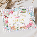 Search for alice in wonderland 1st birthday invitations Mad hatter