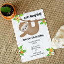 Search for sloth birthday invitations Boy
