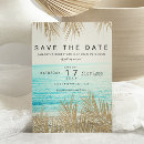 Search for palm leaves save the dates Modern