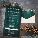 Search for rustic teal wedding invitations Country