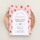 Search for strawberry invitations Pink red green