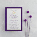 Search for purple graduation invitations Elegant