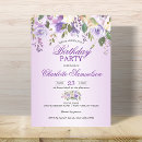 Search for lavender birthday invitations Lilac