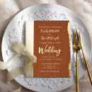 Search for terra cotta wedding invitations Calligraphy