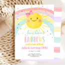 Search for you are my sunshine invitations Rainbow