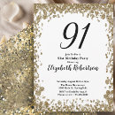 Search for 91st birthday invitations Elegant