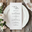 Search for rehearsal dinner menus Black and white