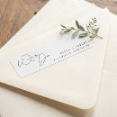 Search for engagement return address labels Minimalist