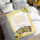 Search for sunflower blankets Keepsake